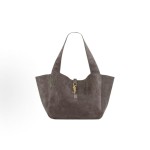 SAINT LAURENT YSL Le 5 A 7 BEA copper metal accessories Tote bag Tote bag Shopping bag Handbag Handbag Women\'s style grey